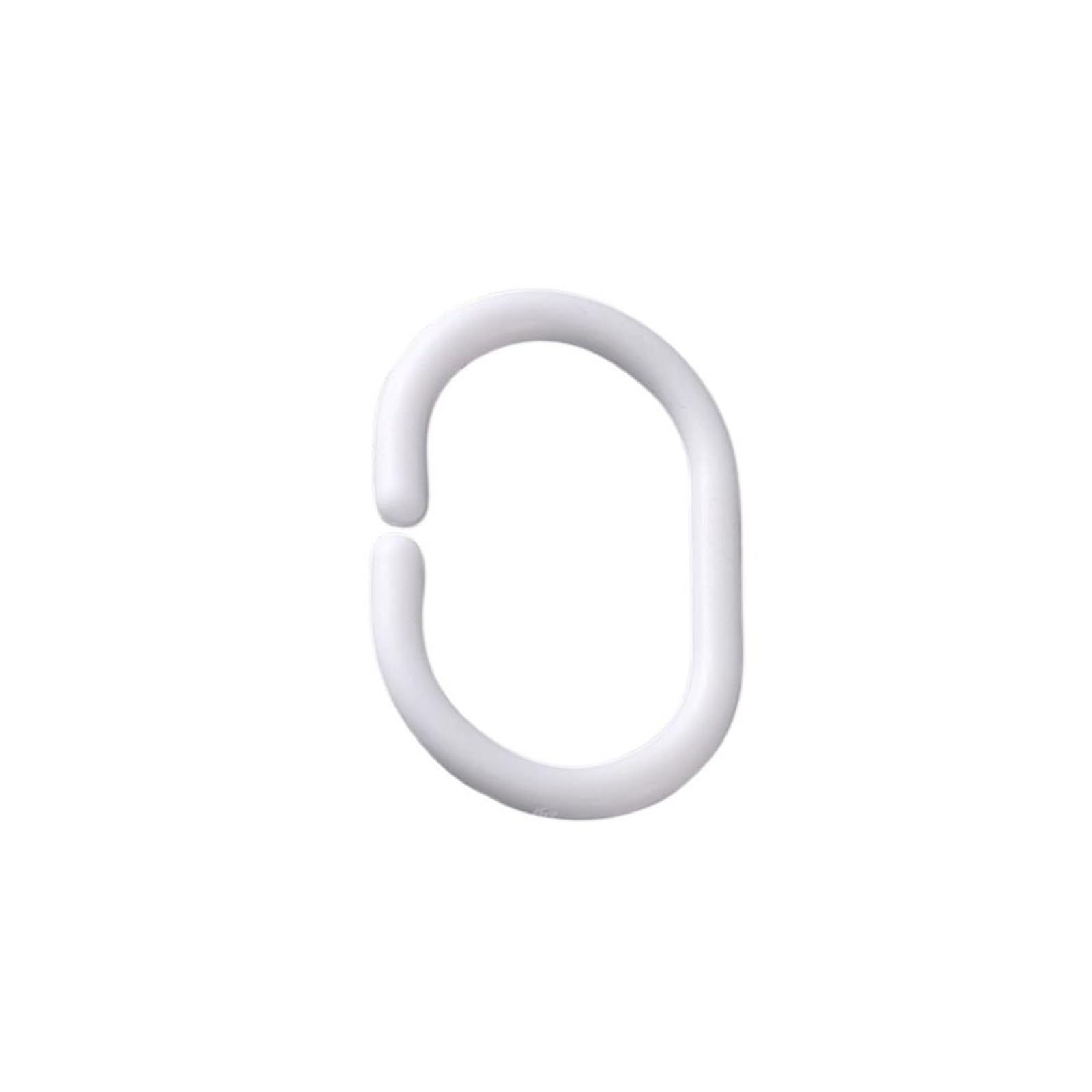 Ganci per tende da doccia 24 pezzi ganci for tenda da doccia, ganci for tenda da bagno, anelli in plastica rimovibili, ricambio for la casa(5set White)