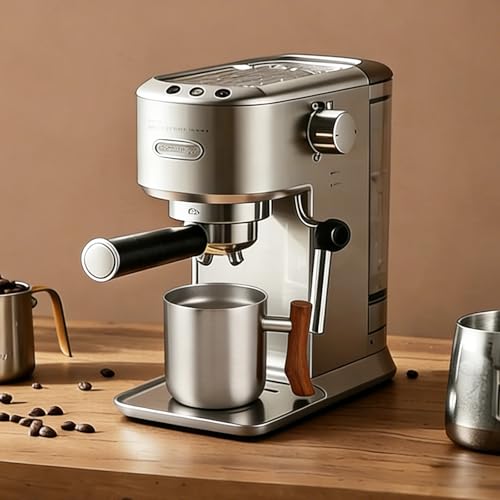 Mug Térmico de Acero Inoxidable 14oz Plata con Asa de Madera miniatura 6