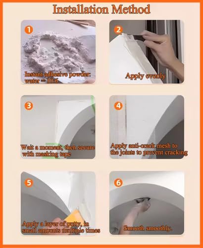 Kit de arco de espuma para acabados de puertas sin hacer obras en pasillos 7