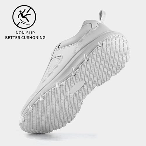 Image of Jacata Non Slip Arch Support Work Shoes for Men /Women Food Service Comfortable Chef Walking Shoes Restaurant Kitchen Crews Health Care Sneakers