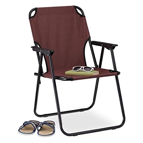 Relaxdays Klappstuhl Camping, leicht Cover