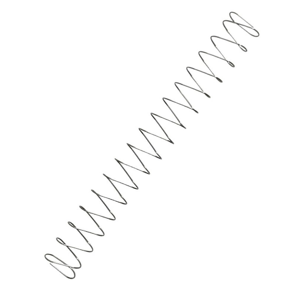 Resorte de alambre plano Alambre de resorte rectangular de acero inoxidable de 300 mm de diámetro 1,2 mm, resortes comprimidos de metal cuadrados a presión 10 piezas
