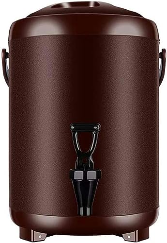 電気ケトル 業務用コーヒーポット 温水ポット 水/飲料ディスペンサー 保温/保冷機能付き ビュッフェ用ウォーターボイラー 飲料ウォーマー 温度調節可能/ブラウン/10L