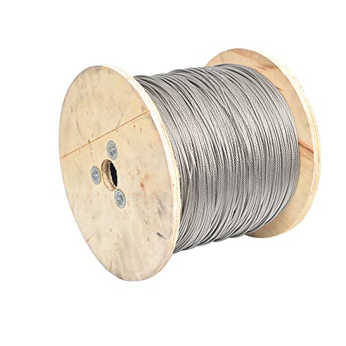 304 roestvrij staal kunststof gecoate staaldraad, gestrande kern, diameter 4 mm, lengte 8 m, geschikt voor buiten… - Image 6