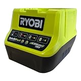 Ryobi RC18-120 Caricabatterie 18V, Veloce e Compatto, Ricarica una Batteria da 2.0Ah in 1 Ora, con Indicatore a LED Dello Stato di Carica