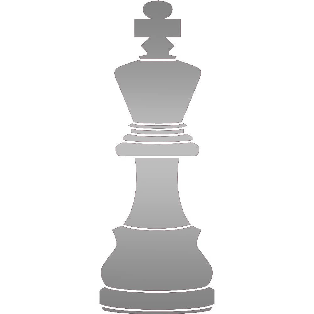 King Chess Pieces Player (Metallic Silver) (Set Of 2) Premium Waterproof Vinyl Decal Stickers For Laptop Phone Accessory Helmet Car Window Bumper Mug Tuber Cup Door Wall Decoration