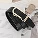 JASGOOD Ratchet Leather Belt for Women Ladies Automatic Belt for Jeans Pants Dresses with Gold Buckle, 01 Style-Black,Suit for Size 37