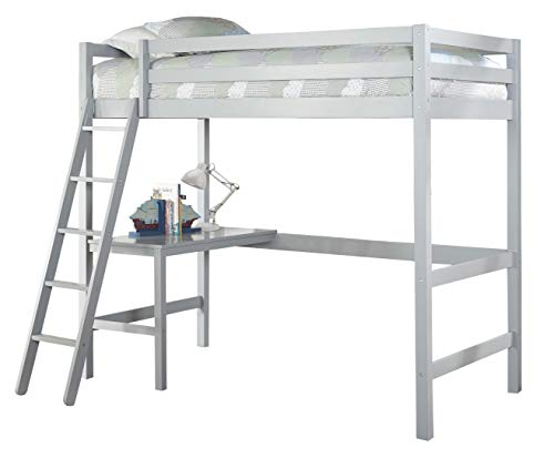 Hillsdale Furniture Hillsdale Caspian Twin Loft Bed, Gray