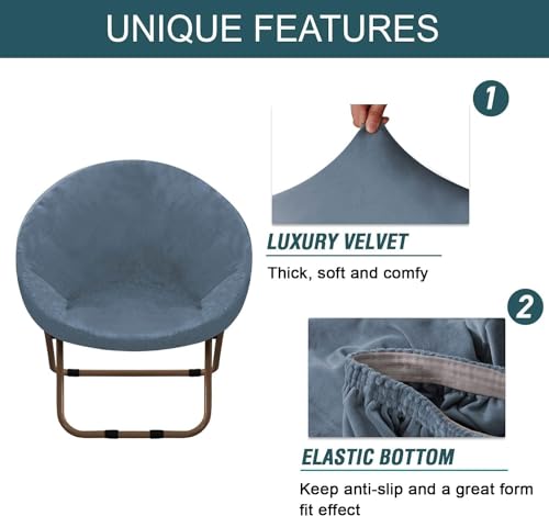 Funda silla papasan de platillo redondo fundas elasticas comedor sala 5