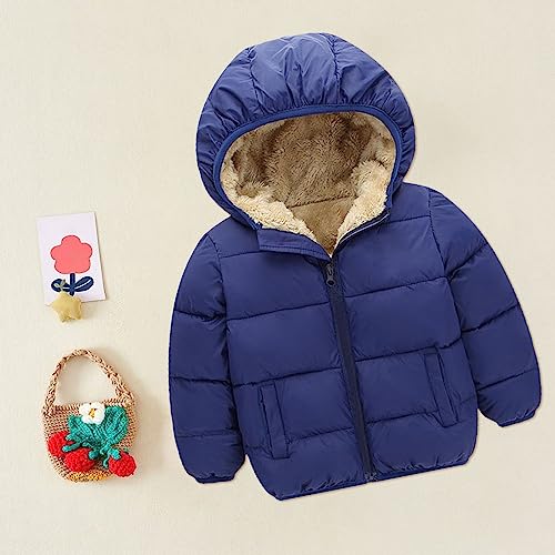 Girls and Toddler's Winter Coat Kids Fleece Lined Hooded Quilted Bubble Puffer Jacket Lightweight Boy Clothes 5t2
