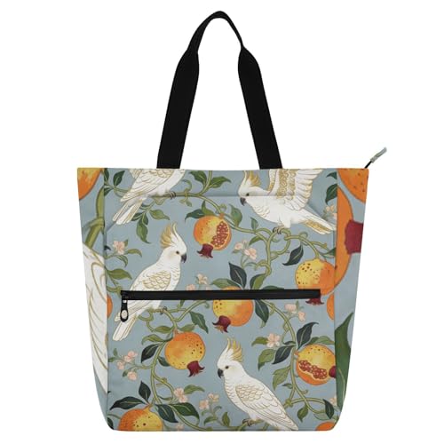 Bolsa de libros William Morris con cremallera para el día a día escolar y viajes