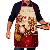 de vacances amélioré : conçus avec des lettres Noël et des motifs vibrants sur le thème des vacances, ces de Noël pour femmes créent une atmosphère amusante et festive lors de la préparation des repas, offrant à la fois style et charme à votre routine de cuisine.