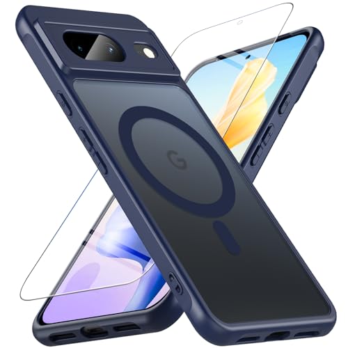Coque pour Pixel 8 MagSafe idéale pour vos trajets en voiture bleu