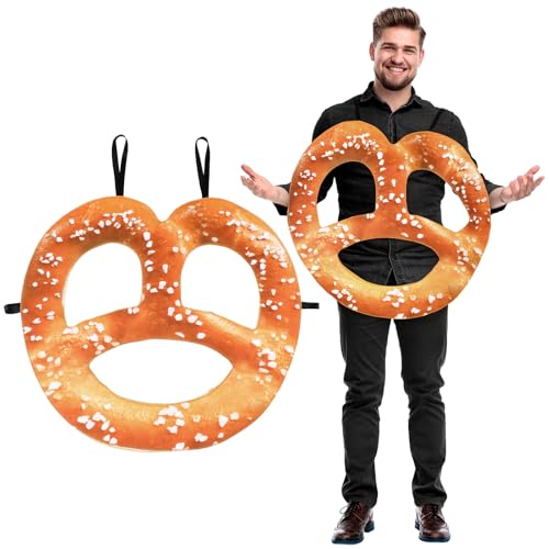 Costume bretzel de l'Oktoberfest pour adultes - Solution de déguisement rapide pour Halloween