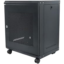 12U Wall Mount Network Server Rack Cabinet Enclosure 15.5 Deep Door Lock Fit for Tight Spaces Network Cabinets, Etc