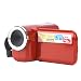 Produktbild Tosuny Videokamera,16X HD 1080 * 720 2 Zoll TFT LCD Bildschirm Digitaler Videokamera Camcorder unterstützt Fotografie und Video für Radfahren, Klettern und Laufen.Beste für Geburtstag.(rot)