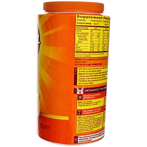 Metamucil Orange Smooth Size 114 Doses #TOP3