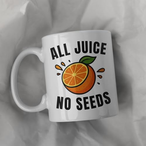 Vasectomy Gifts For Men – Novelty Gag Mug – Funny Get Well Soon Vasectomy Gift Idea for Husband, Boyfriend, Dad, Friends– All Juice, No Seeds
