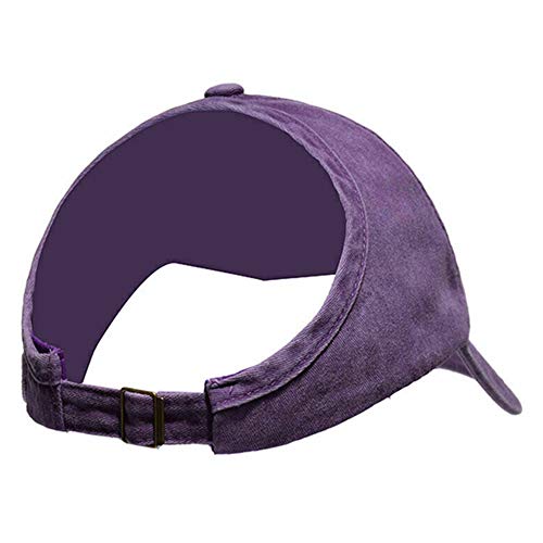 Preisvergleich Produktbild Keepbest Pferdeschwanzmütze für Damen, Ponytail, Baseballvisier, rückenfrei, lockig, für den Sommer violett