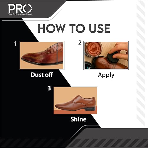 - Shoe Cream Polish - 45 ML | Natural Waxes Formula for Leather Shoes | Enriched with Carnauba & Bees Wax | Long-Lasting Shine | Leather Shoe Cream Polish