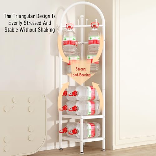 Support d'arbre d'angle blanc autoportant au design minimaliste épuré
