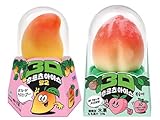 SNSで話題！世界各国でバズった 3Dフルーツアイス マンゴー モモ 各1種 2個セット 3Dアイス アイス シャーベット 韓国 E&K726 thanksカード付き image