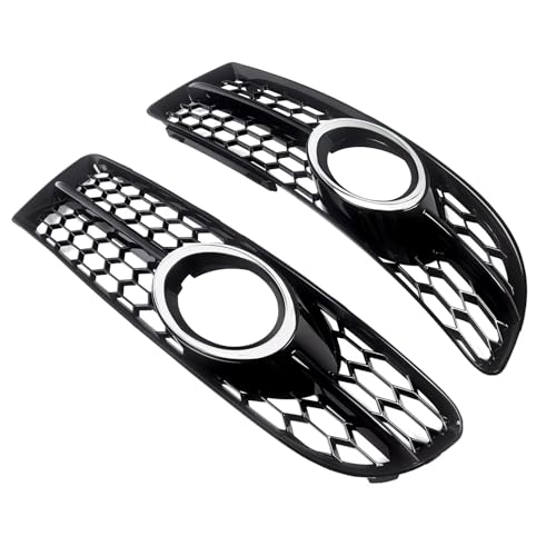 Accessoires extérieurs pour A4 B7 2006 avec cache calandre antibrouillard noir - 4