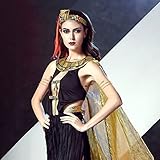 MIVAIUN 3 Pieces Egyptian Costume Accessories Egyptian Headpiece Snake Arm Cuffs Swirl Snake Bracelets Snake Upper Bracelets Halloween Costumes Vintage Party Decoration (3 pcs) - Image 5