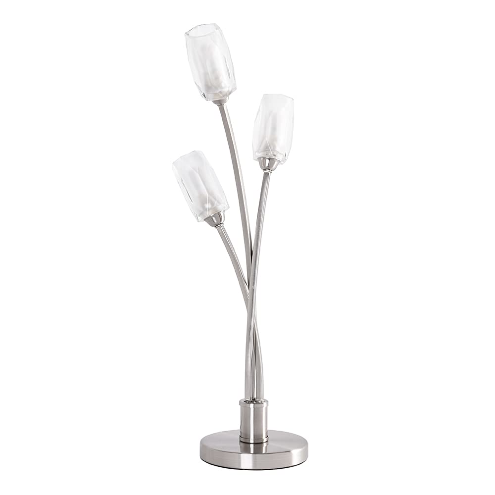 Litecraft Macti Satin Nickel 3 Light Floor Lamp from B&Q