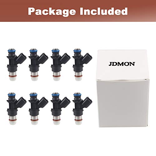 Jdmon Compatible With Fuel Injectors Chevy Silverado 1500 2500 3500 Tahoe Avalanche Gmc Sierra 1500 2500Hd 3500 Hd Yukon Yukon Xl 1500 2500 4.8L 5.3L 6.0L 6.2L 2007-2009 Replace 12580681 8Pcs #TOP7