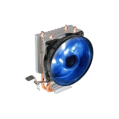 Antec A30 Pro Tower Air Cooler for CPU with 90mm Blue LED Fan, Comes with 2 Direct Touch Copper Heat Pipes and Aluminium Heatsink Fins for Efficient Cooling, Supports Intel & AMD Sockets