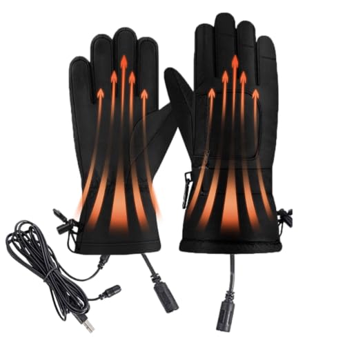 Gants de moto chauffants USB et imperméables pour écran tactile