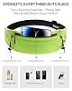 Waterfly Running Belt Bum Bag: Breathable Slim Waist Bag Phone Holder with Marathon Number Clip for Runners Jogging Exercise - Anti Theft Travel Wallet for Women Men Waistband