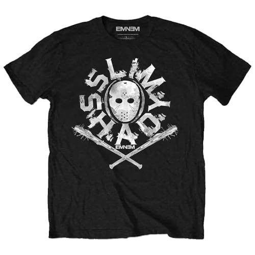 Rock Off officially licensed products Eminem Shady Mask T Shirt L Black