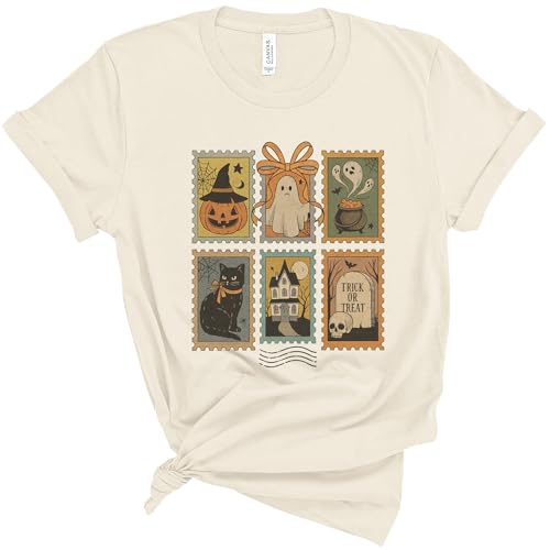 Vintage Halloween Postage Stamp Retro Ghost Tee