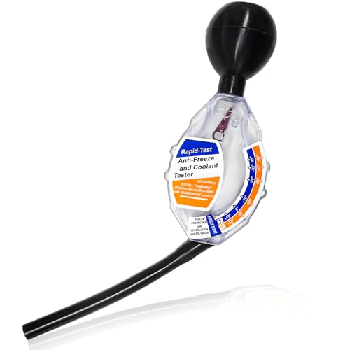 JNXIJ Coolant Tester Accessory Dial Type Antifreeze Coolant Hydrometer for Freezing Point Testing High Accuracy Car Battery Liquid Densitometer Antifreeze Tester for Ethylene Glycol