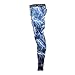Xtextile Mens Camouflage Sports Compression Tight Leggings (Large, Blue Lighting)