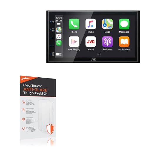 BoxWave Screen Protector Compatible with JVC KW-M56BT - ClearTouch Anti-Glare ToughShield 9H (2-Pack), Anti-Glare 9H Tough Flexible Film Screen Protector