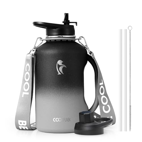Image of Coolflask 64 oz Water Jug with Handle, Half Gallon Insulated Water Bottle