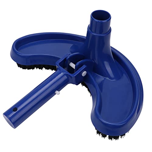 Mikikit 1pc Swimming Pool Curved Suction Head Swimming Pool Skimmer Swimming Ground Swimming Pool Tubs Pool Vacuum Swimming Pool Brush for Hot Tub Pools Cleaning Blue Plastic