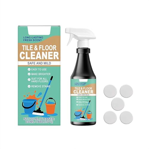 Hard Floor Cleaner Concentrated Floor Cleaner Wood with Mop Soap Formula, Concentrated Tablets for Ceramic, Marble, Vinyl & Hardwood, Stain & Germ Removal