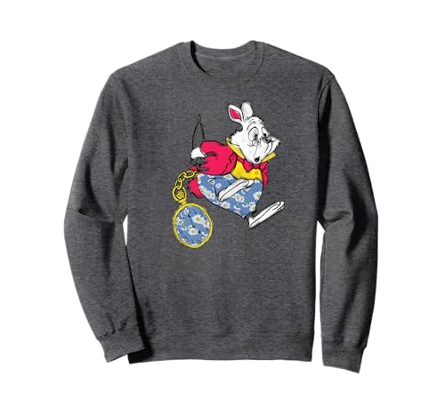 Sweat Alice au Pays des Merveilles Disney avec le Lapin Blanc pour adulte