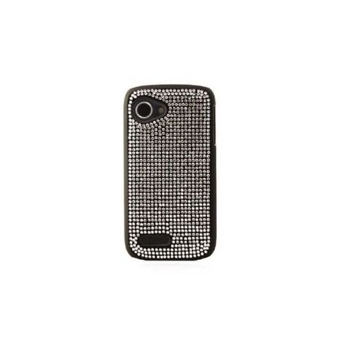 Mocca Design Strass Uni Coque pour Wiko Cink Slim Argent