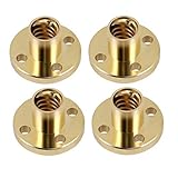 Flylock 4-Pack T8 Lead Screw Brass Nut for Diameter 8mm (2mm Pitch, 4 Starts, 8mm Lead) T8 Lead Screw of 3D Printer Z Axis