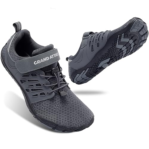Grand Attack Barefoot Shoes Men Minimalist Lightweight Cross-Trainer Zero Drop Wide Toe Box...