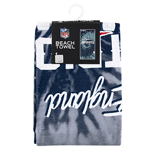 Image of Northwest NFL New England Patriots Unisex-Adult Beach Towel, 30 inch x 60 inch, Psychedelic
