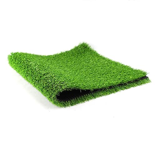 ZKBDBWTR Alfombra de Césped Artificial, Alfombra Sintética Gruesa con Orificios de Drenaje, Césped Artificial Verde Realista para Interiores y Exteriores, Ideal para Mascotas(1x5m/3.2x16.4ft)