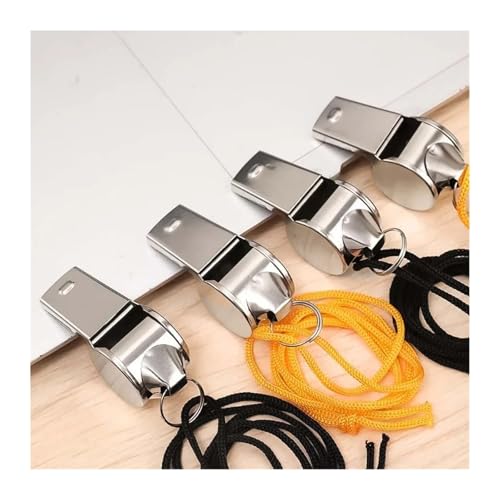 Silbato Profesional de Acero Inoxidable con Cordón para Entrenamiento miniatura 3