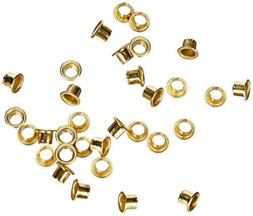 Nuovo LEBEZ scatola 250 occhielli ottone per occhiellatrice diam. 5mm