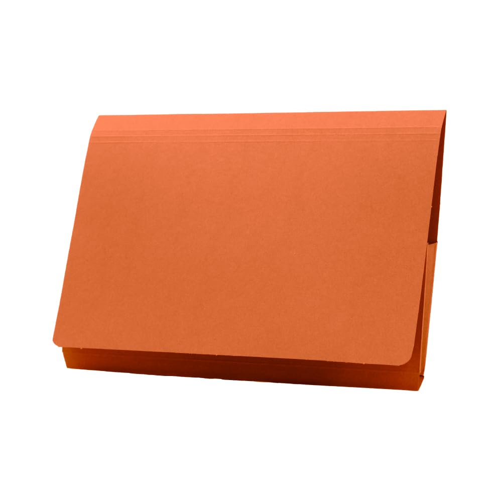 Guildhall Document Wallet Pw2-Orgz Folio Manila Landscape 35.5 (W) X 23 (H) Cm Orange Pack Of 50